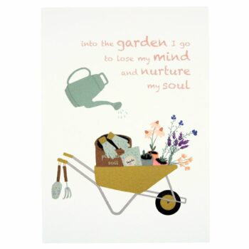‘Into the garden I go…’ ansichtkaart